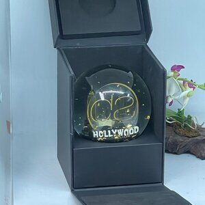 Scott Barnes Hollywood /Paris Snow Globe w/ Gold Flake Shimmer - Ltd Edition-New